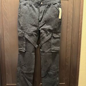 Men's Standard Cloth Gray Cargo Pants
